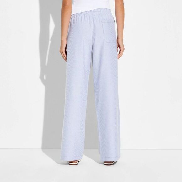 Wild Fable - Women's Mid-Rise Relaxed Leg Pull-On Pants - Wild Blue - Picture 3 of 3